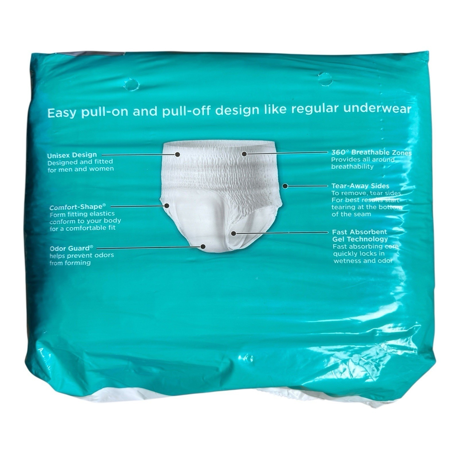 Rely Maximum Absorb Underwear Size XL 2-pack (20 Each) Waist 58-68 Adult Diaper