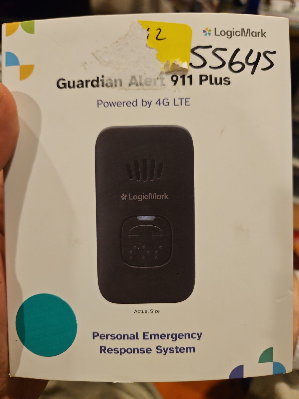 LogicMark Guardian Alert 911 Plus With Fall Detection 4G LTE Untested.