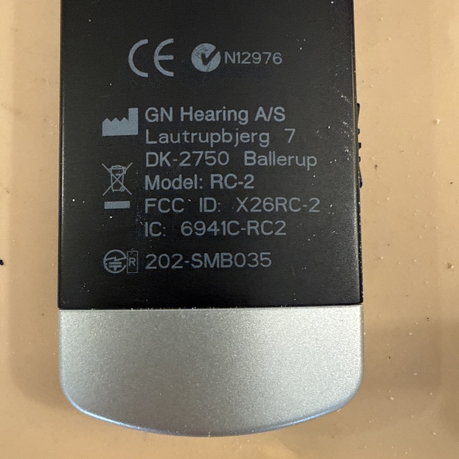 GN ReSound Unite REMOTE CONTROL 2 For ReSound Bluetooth Hearing Aids RC-2