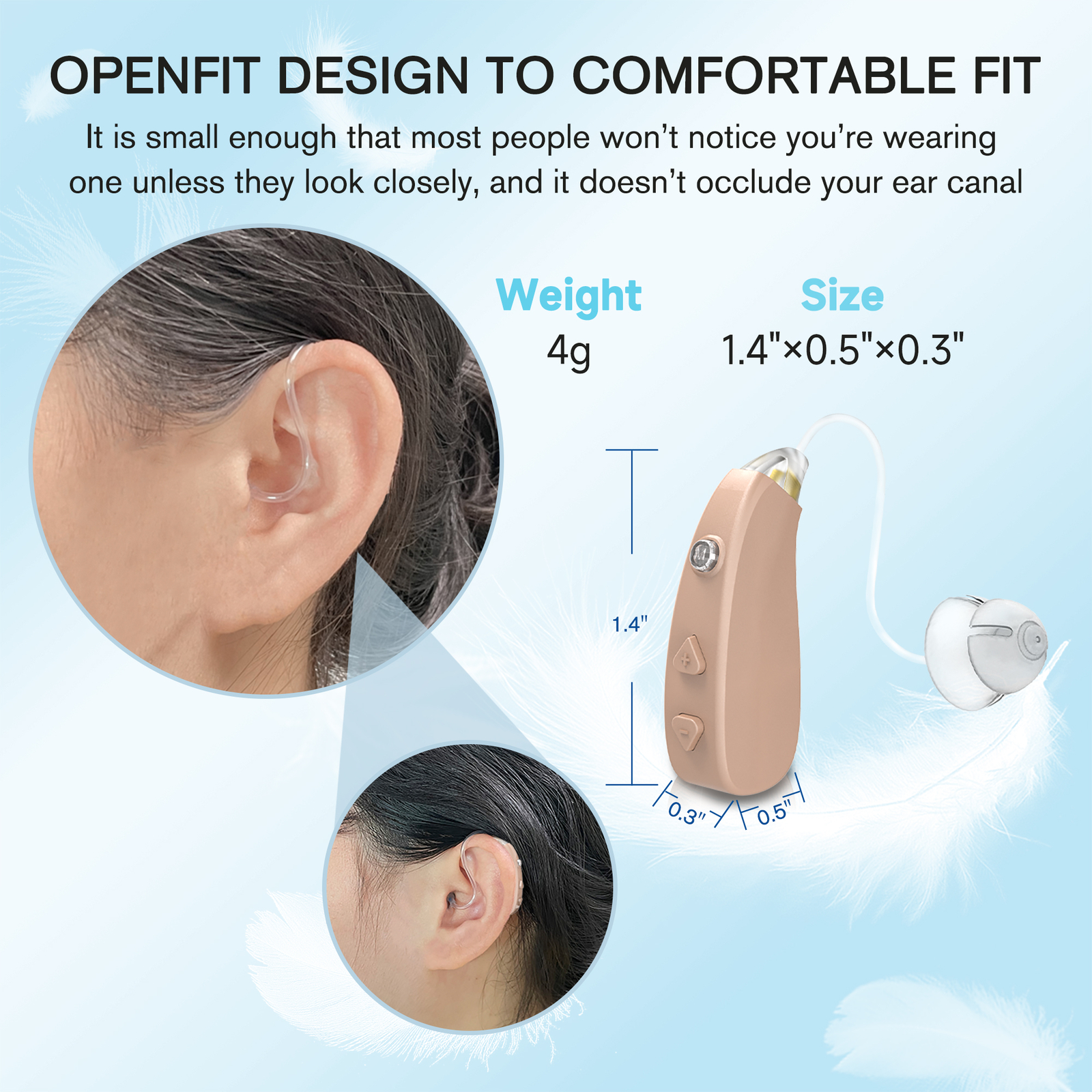 TWS Digital Hearing Aids Noise Cancelling Severe Loss Sound Amplifiers vB1