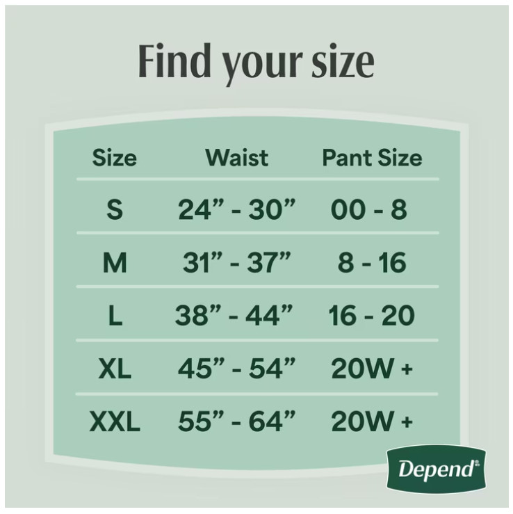 (3 pack) Depend Fresh Protection Incontinence Underwear for Women, XL, 26 Count
