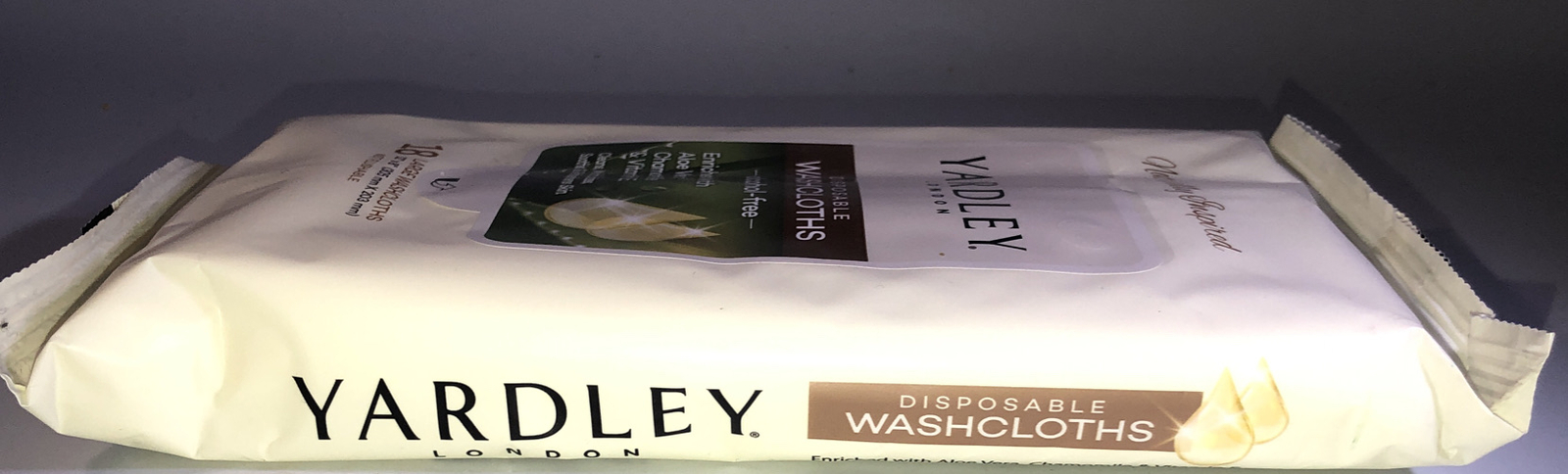 Adult Disposable Washcloths By Yardley London Pk Of 18 Large 12” x 8”-NEW-SHIP24