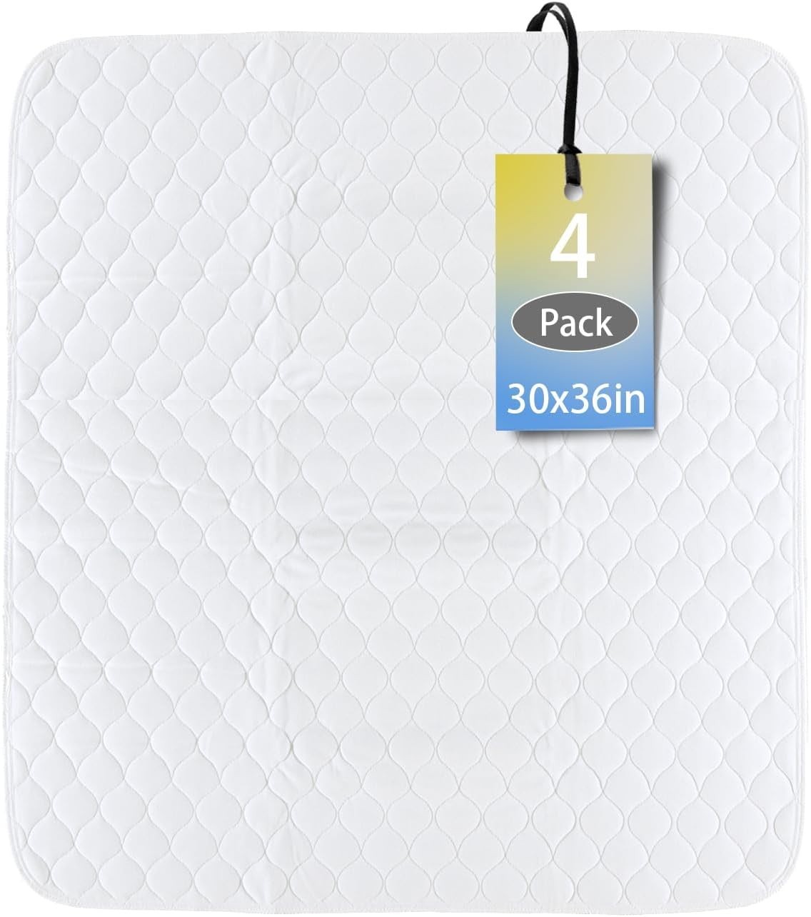 Waterproof Bed Pads for Adults,Kids, Dogs 30″ x 36″|4 Pack Waterproof and Mac…
