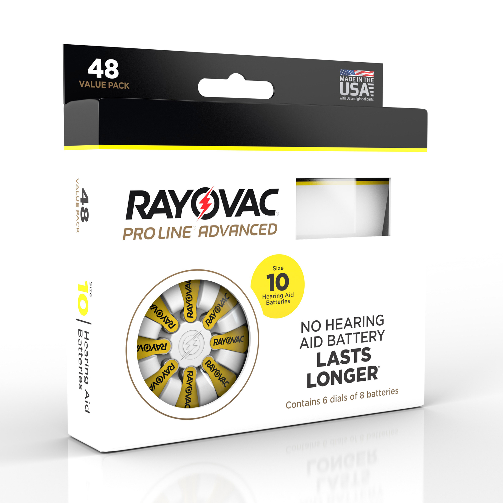 Rayovac Proline Advanced Mercury-Free Hearing Aid Batteries 48 Batteries/Box