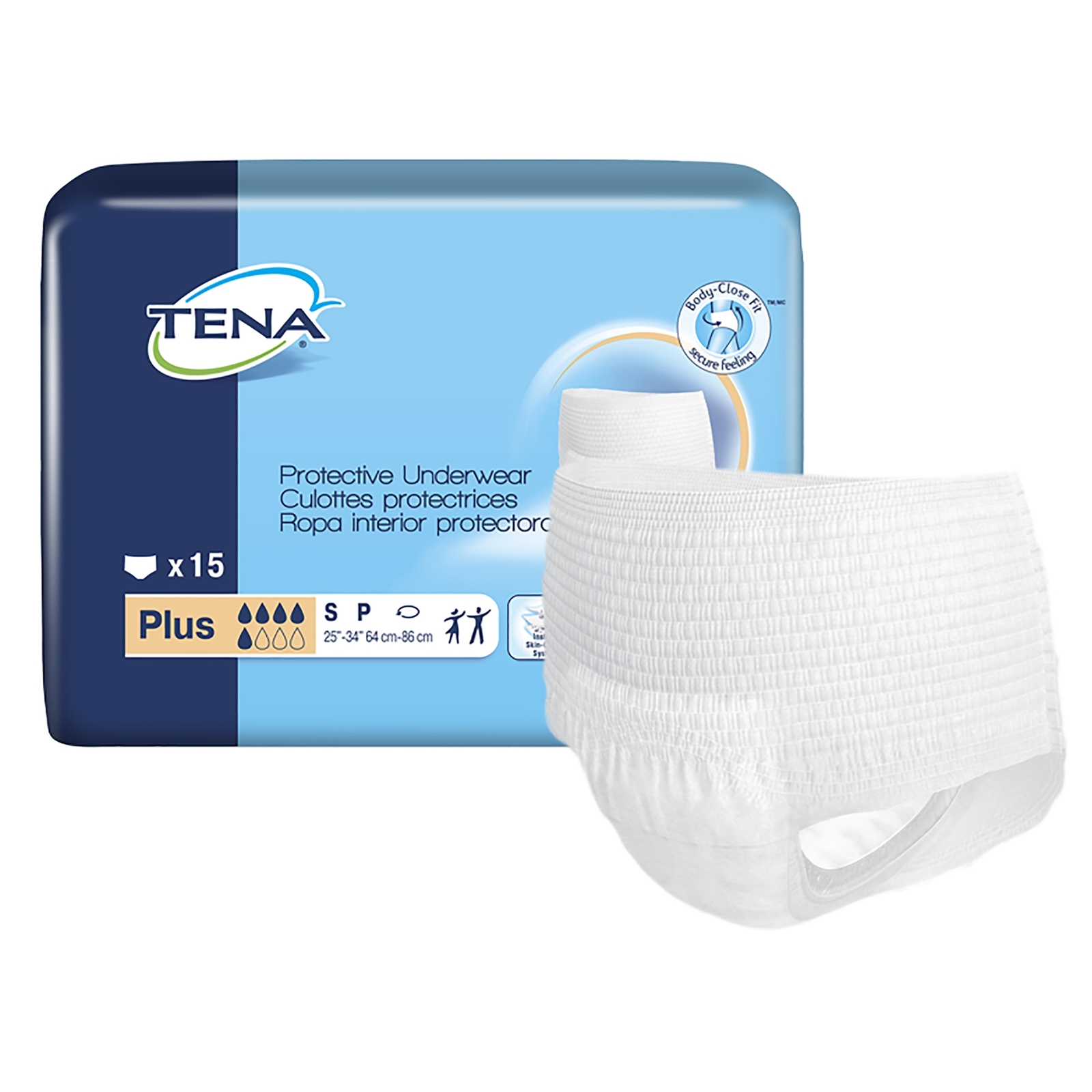 TENA Disposable Underwear Small 60 Ct