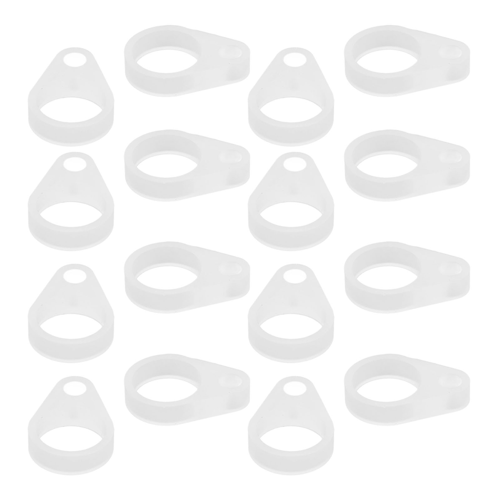50Pcs Hearing Aid Silicone Loop Flexible Replacement Hearing Aid Clip Adaptor S