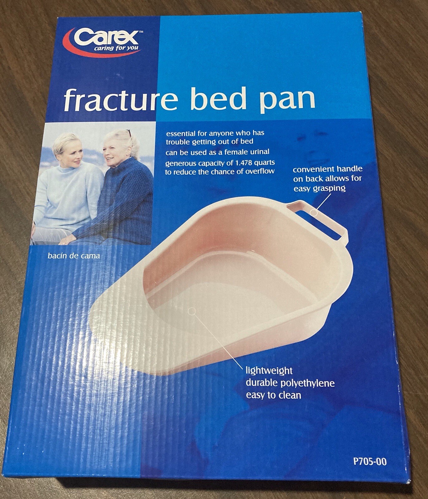 NEW Carex Fracture Bed Pan #P705-00, Lightweight and Convenient | ON SALE!!!