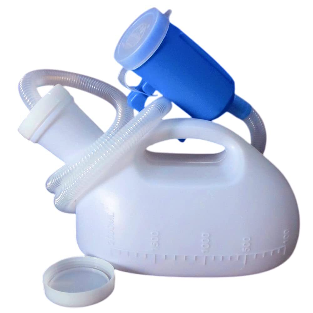 Men’s 2000ML Portable Potty Pee Bottle Male Urinal Collector for Hospital Cam…
