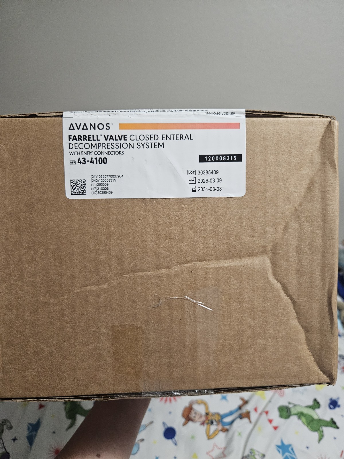 Farrell Valve Closed Enteral Decompression bags ENFit 43-4100 Case Of 30
