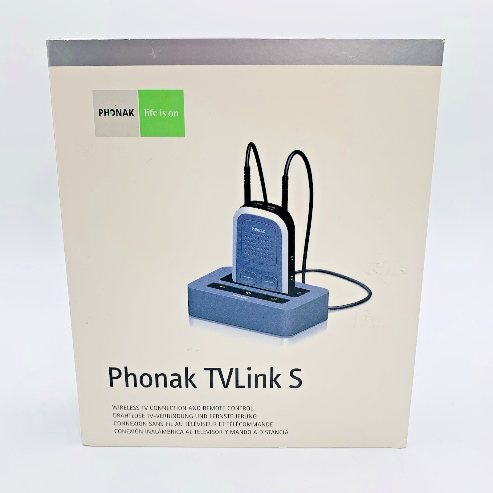 Phonak TVLink S ComPilot Wireless TV Streamer Hearing Aid Accessory NEW