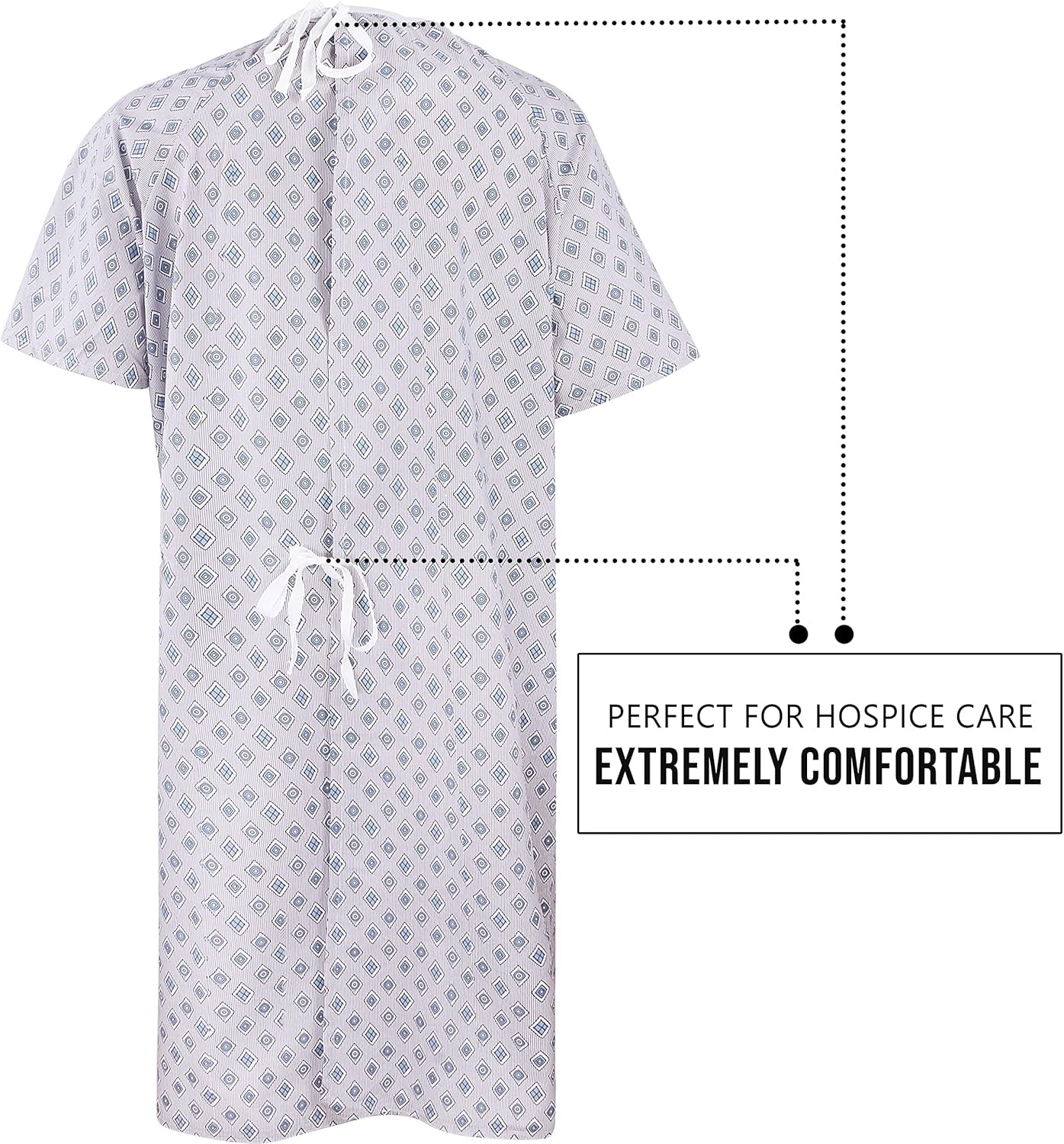 Utopia Care 6 Pack Unisex Hospital Gowns, Patient Gowns with Back Tie for…