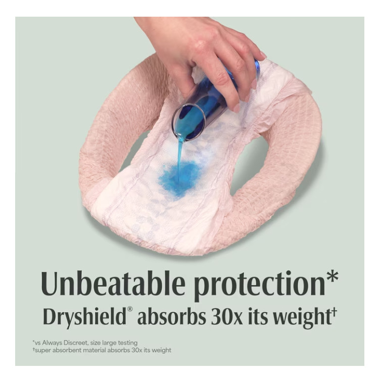 Depend Fresh Protection Incontinence Underwear Women L 72 Count Pink