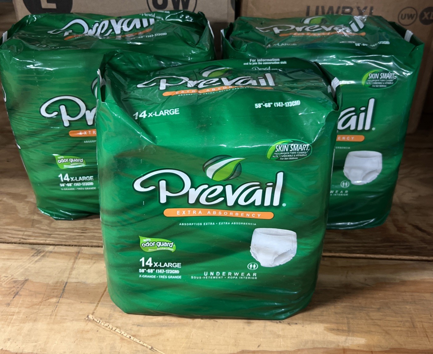 Prevail XL 14 Count / 58”-68” Lot Of 3 (42 Total)