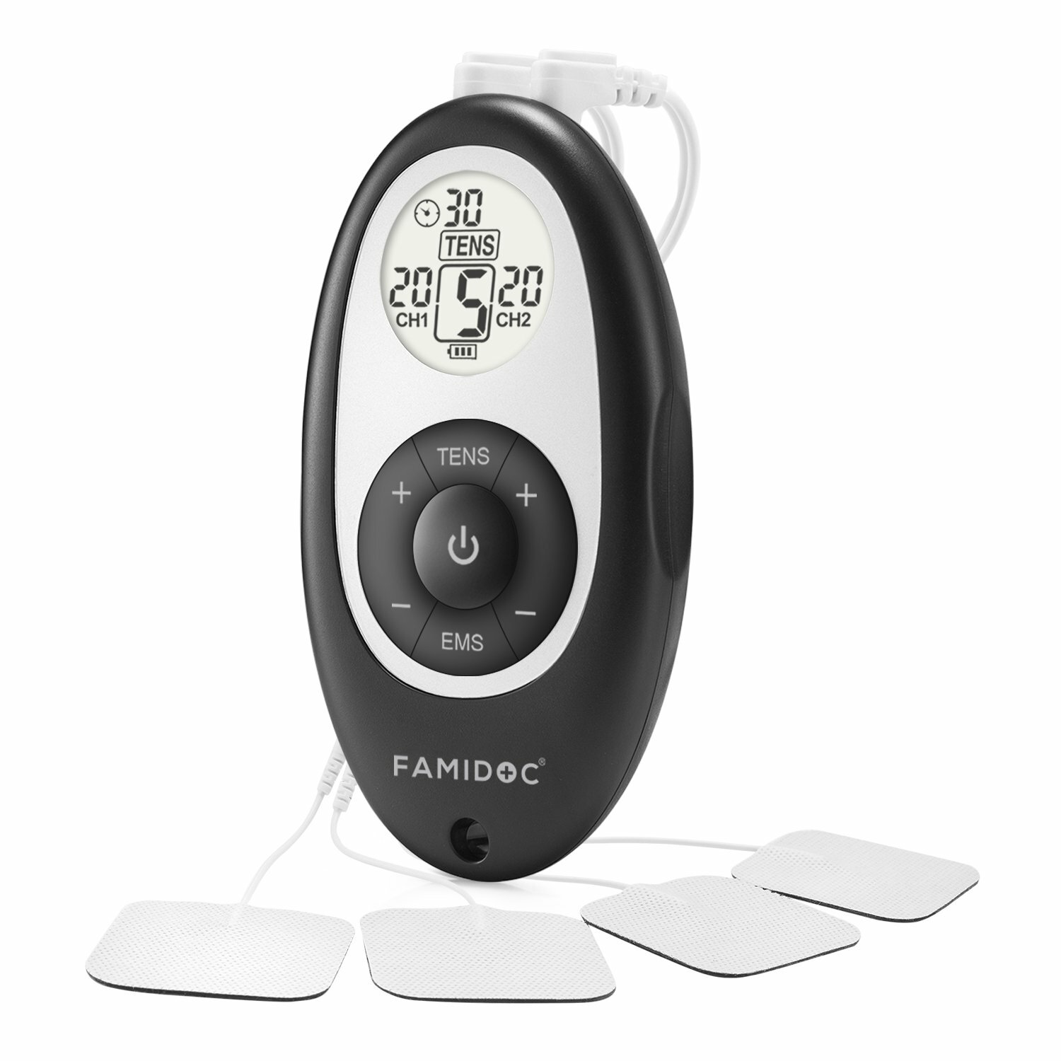 EMS TENS Unit FDA TENS Machine Pulse Massager for Pain Management Electrode Pads