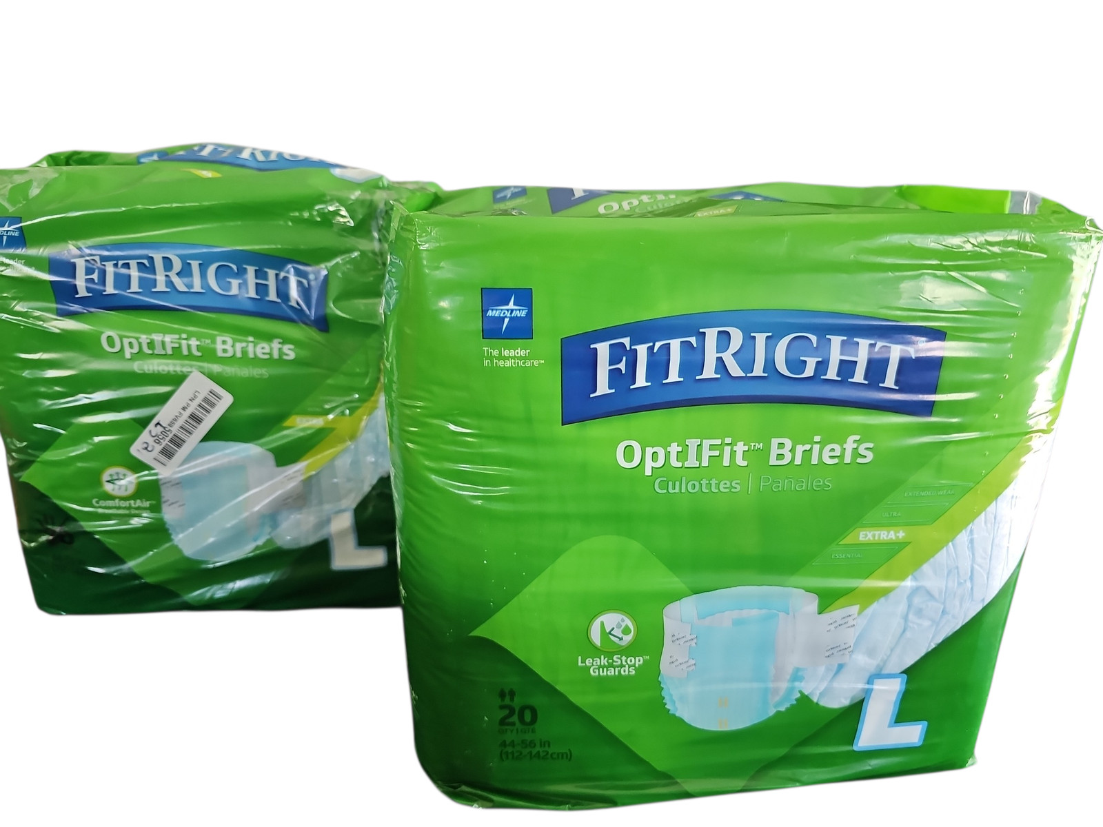 FitRight Extra+ Adult Briefs Large 38 Count, Unisex *Read Details*
