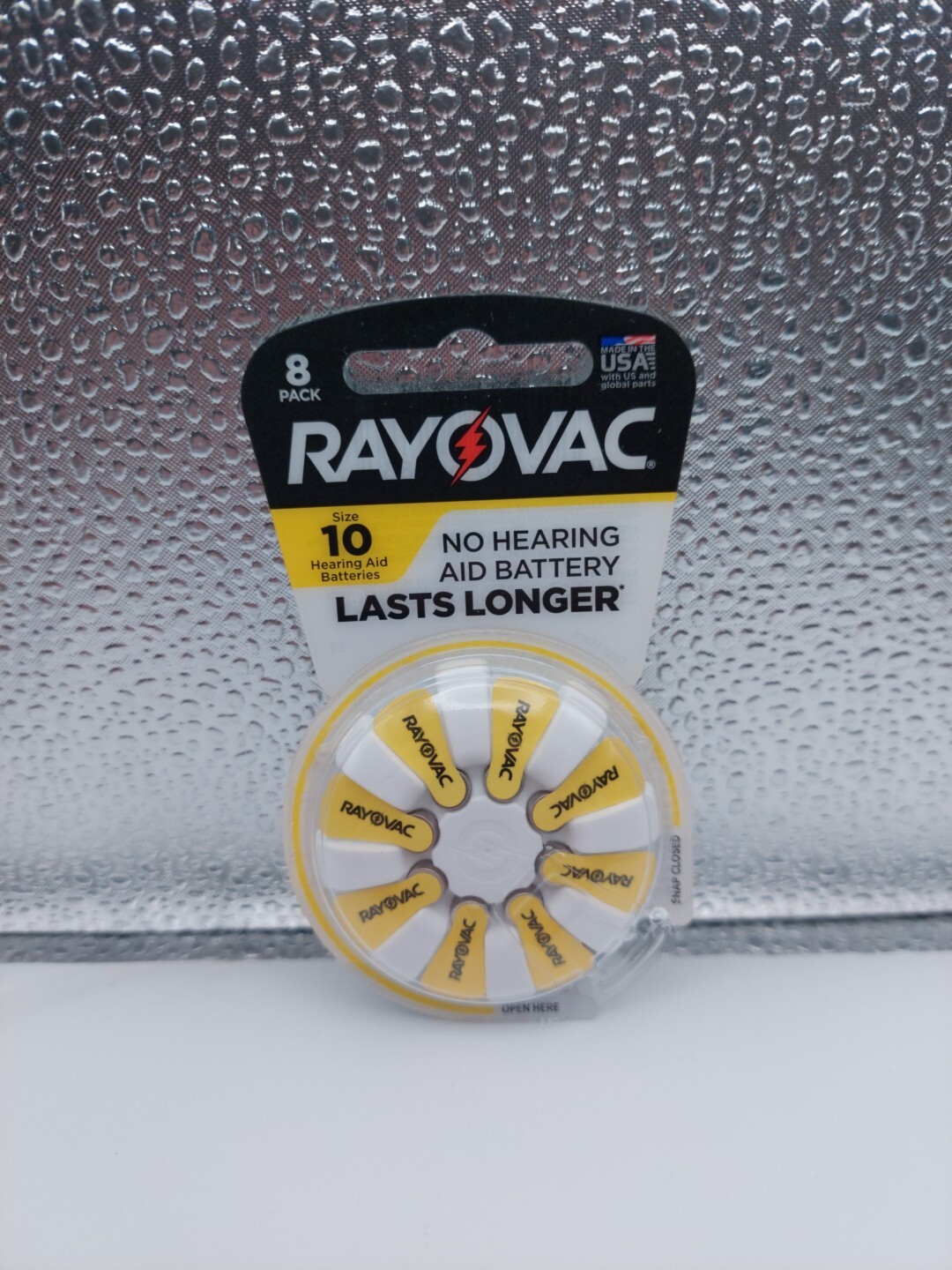 Rayovac 1.45V Hearing Aid Battery 8 Batteries Size 10 Exp 12/24