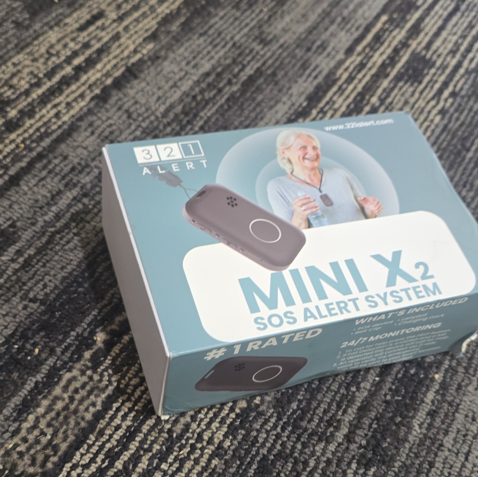 321 Alert Mini X2 SOS Mobile GPS Alert Device, 4G LTE, GPS, WiFi, Fall Detect
