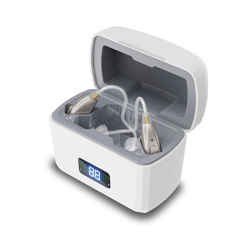 Digital display high-performance hidden ear16 channel multi-mode BTE hearing aid
