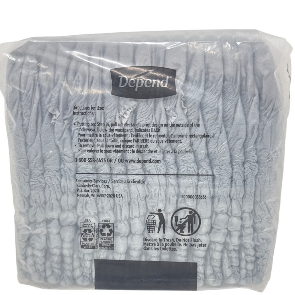 Depend Night Defense Underwear S/M 16 Ct for men Fresh Protection Maximum Absorb