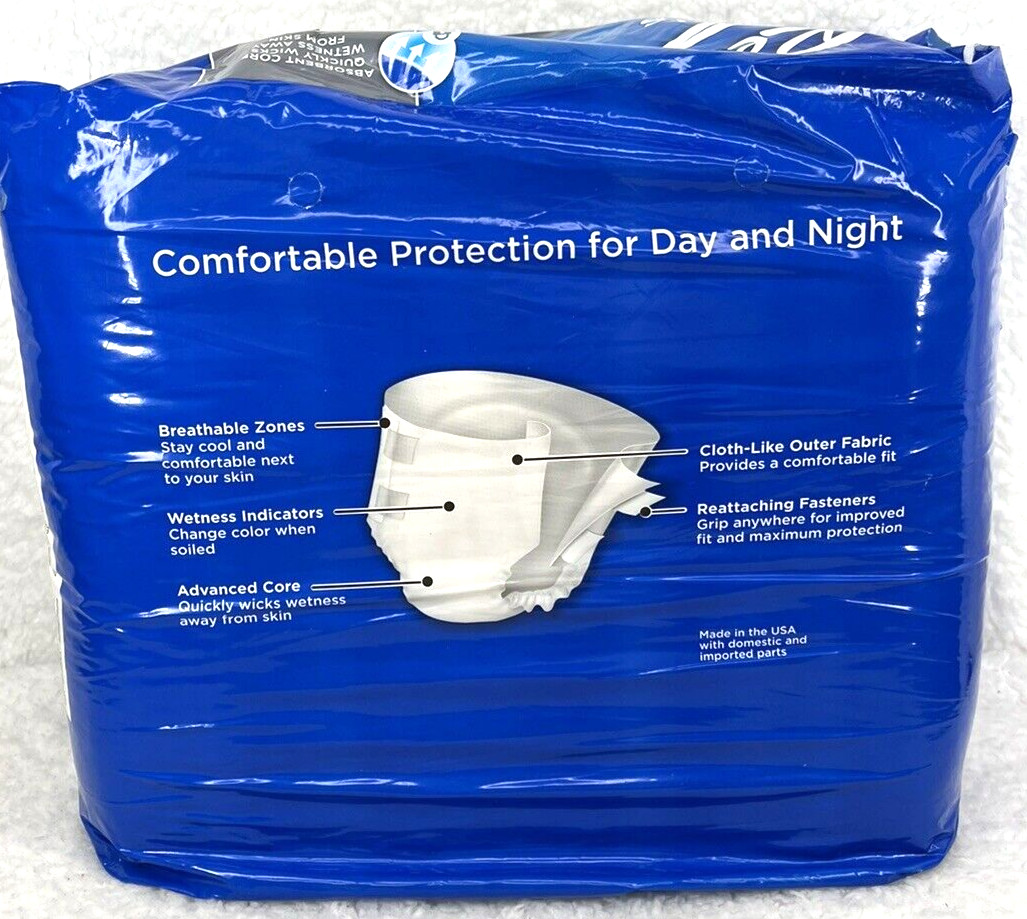 Rely Adult Briefs SZ XL 2-15Pk 30 Total Maximum Absorbency Incontinence Diapers