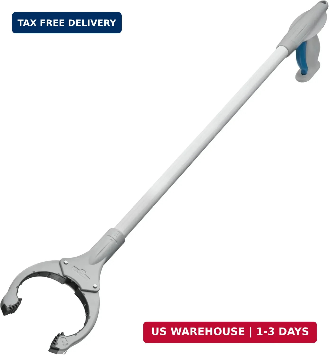 Unger 32″ Grabber Plus Reacher Tool and Trash Picker Upper, Built-In Magnet and