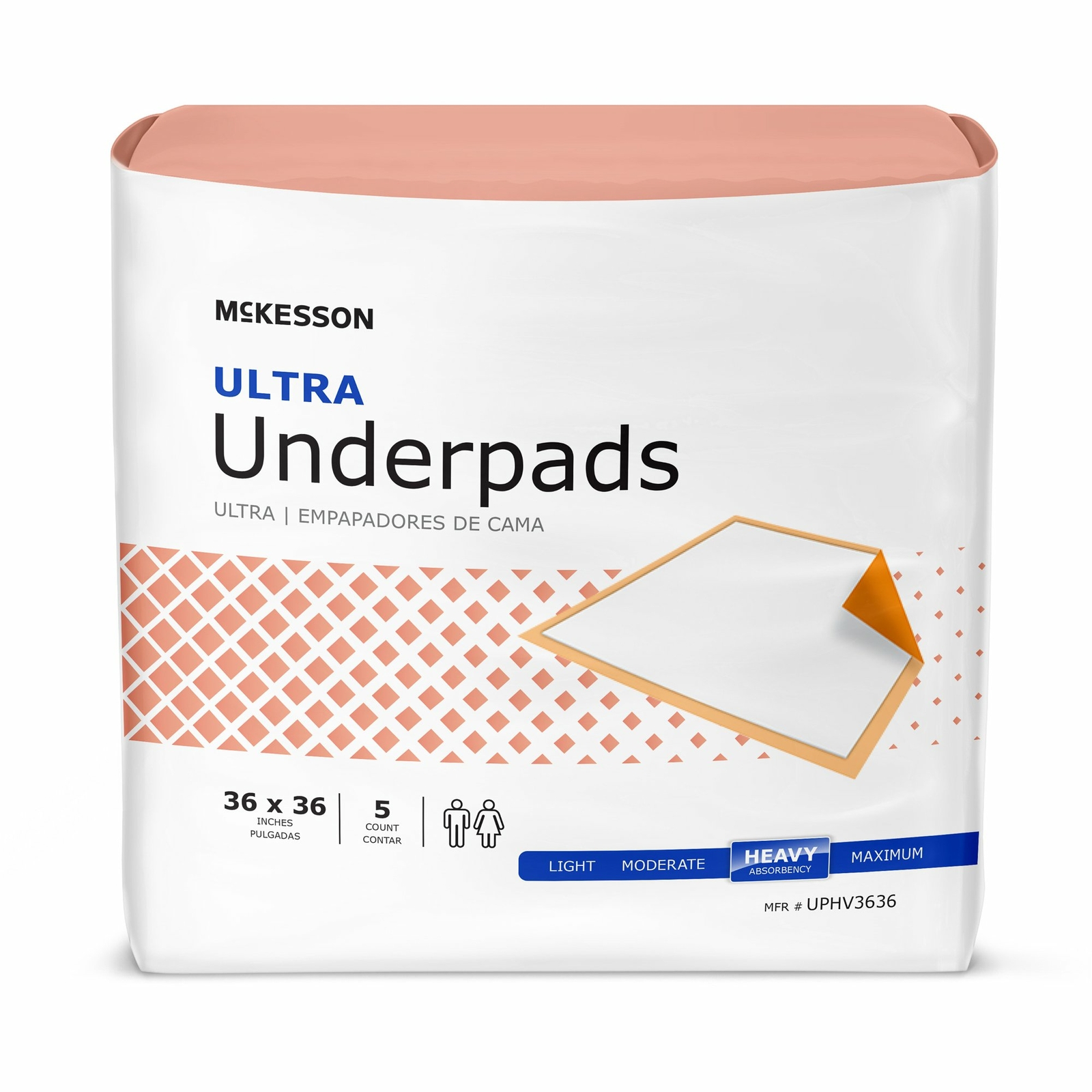 100 McKesson Heavy Absorbency Adult Senior Bed Pads Disposable Underpads 36×36”
