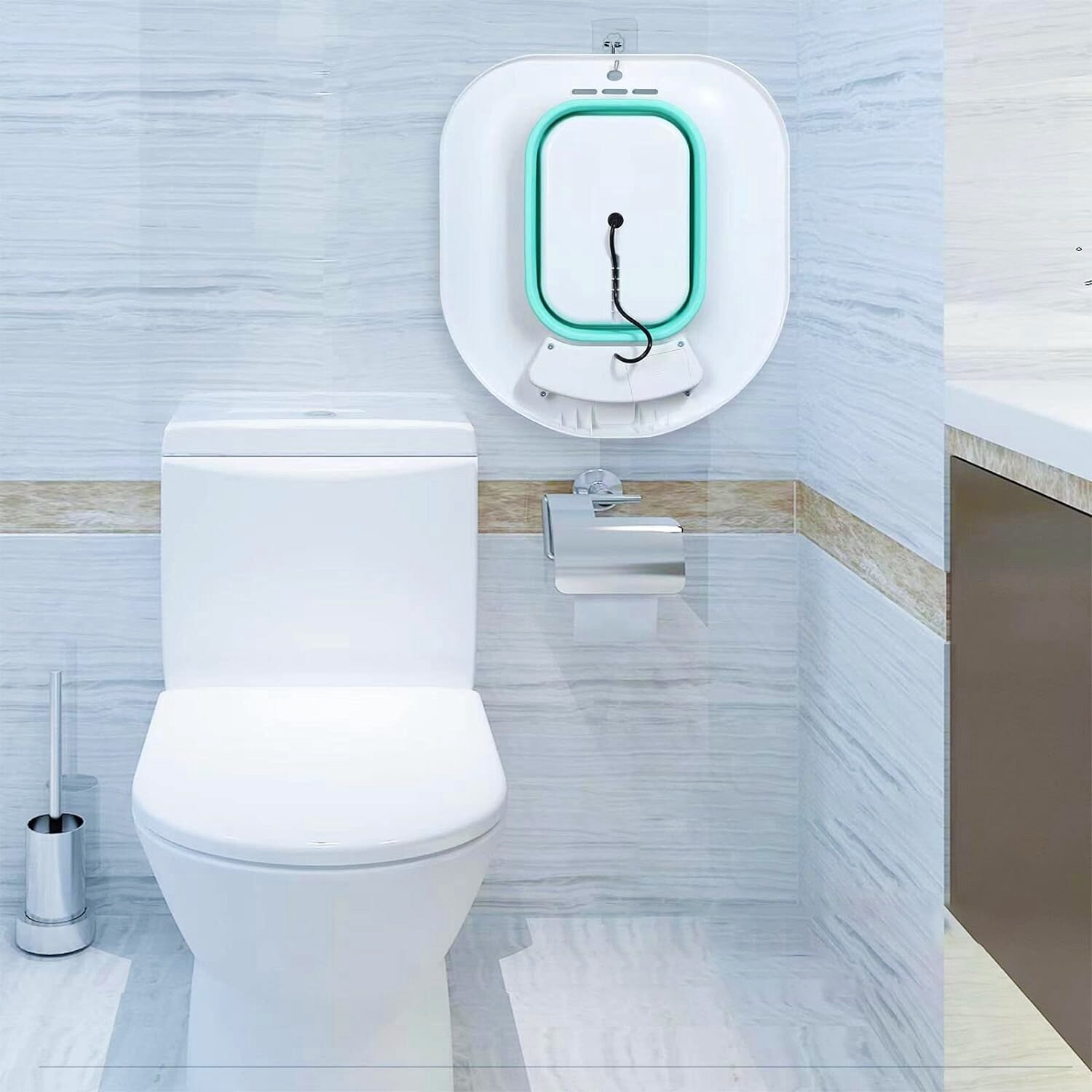 Sitz Bath Tub Basin Electric Folding Bathroom Portable for Postpartum Cleaning