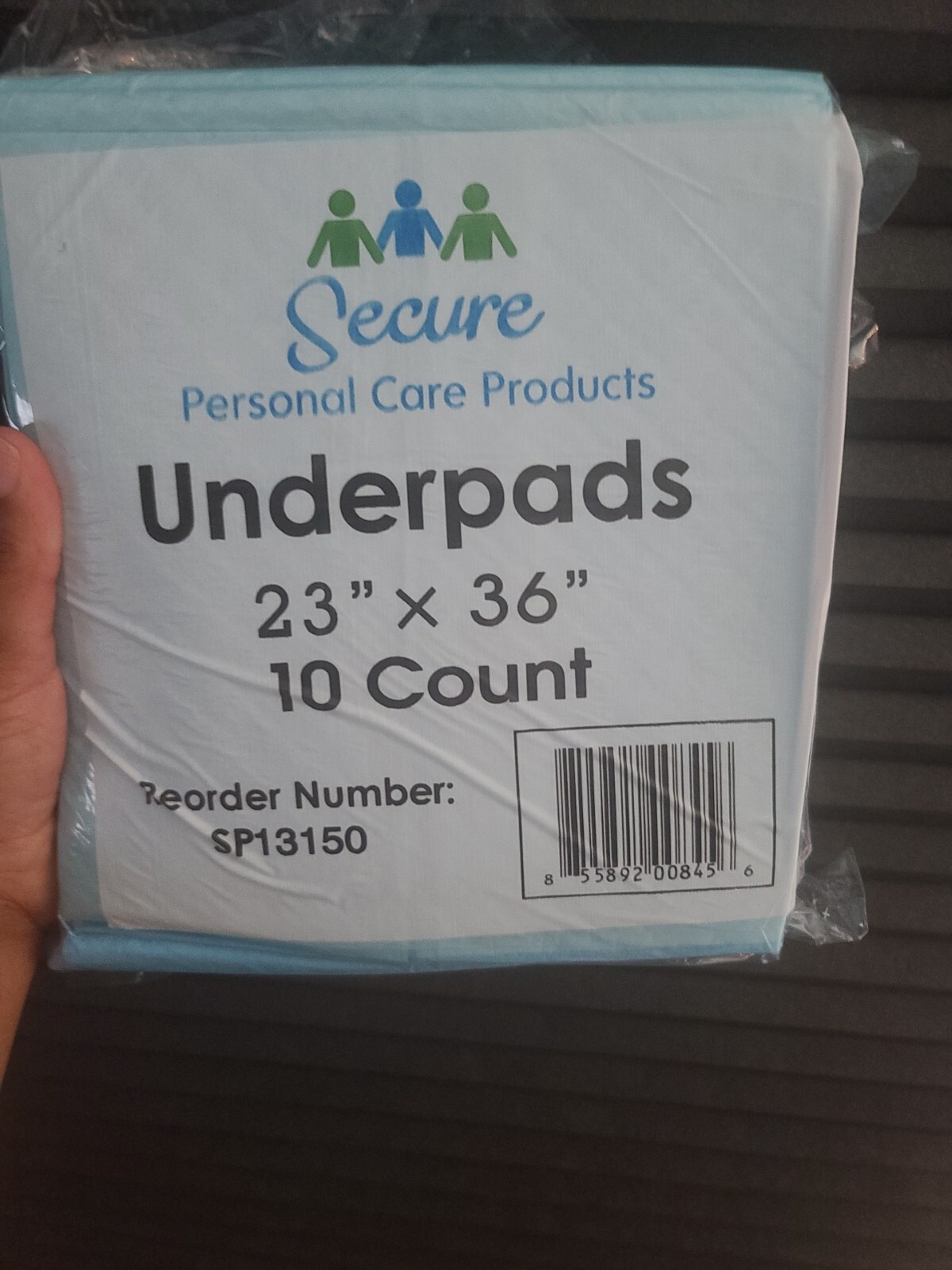 New Secure Personal Care Products SP13150, Total Dry Underpad, 10 Count Pee Pads