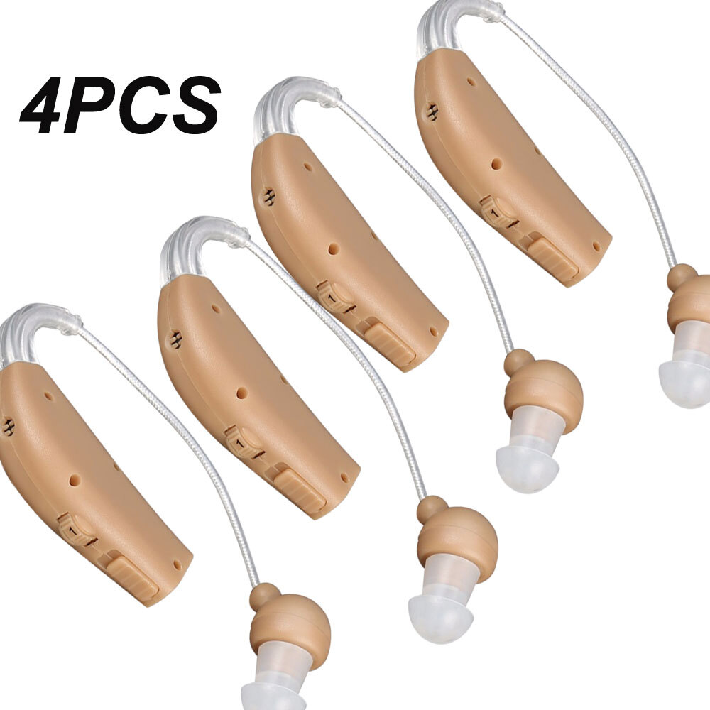 1/2 Pair Of Digital Hearing Aid Severe Loss Invisible BTE Ear Aids Rechargeable