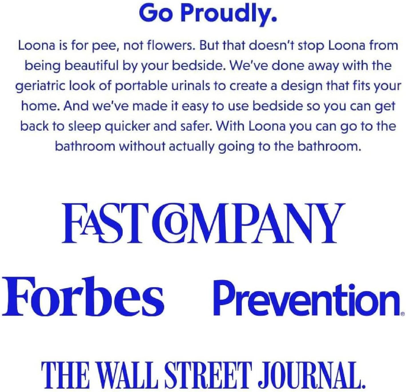 LoonaGo Female Urinal – Portable, Odor-Blocking, Leakproof Pee Bottle – Discr…