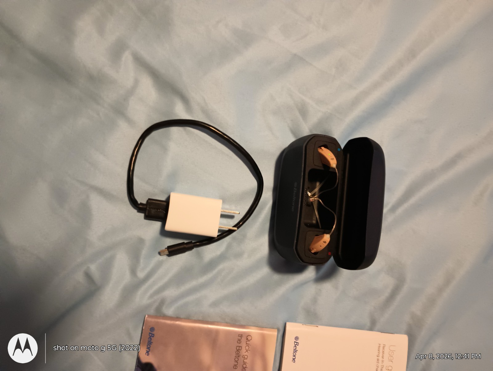 Beltone Amaze Hearing Aids 0297 With Charging Case C-1 Working