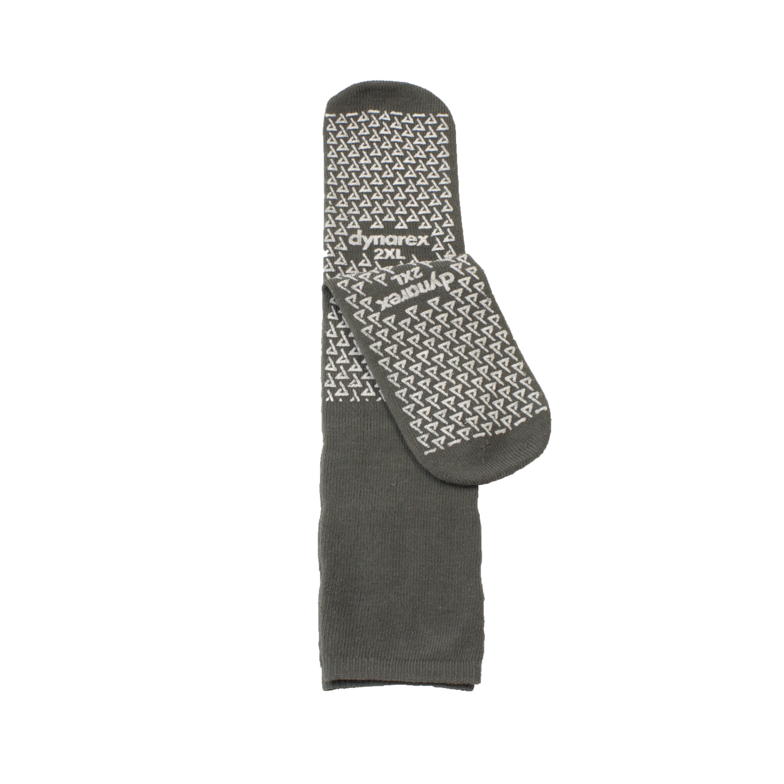 6 Pairs of 2XL Grey Double Sided Anti-Slipper Socks, Non Skid Hospital, #2194/