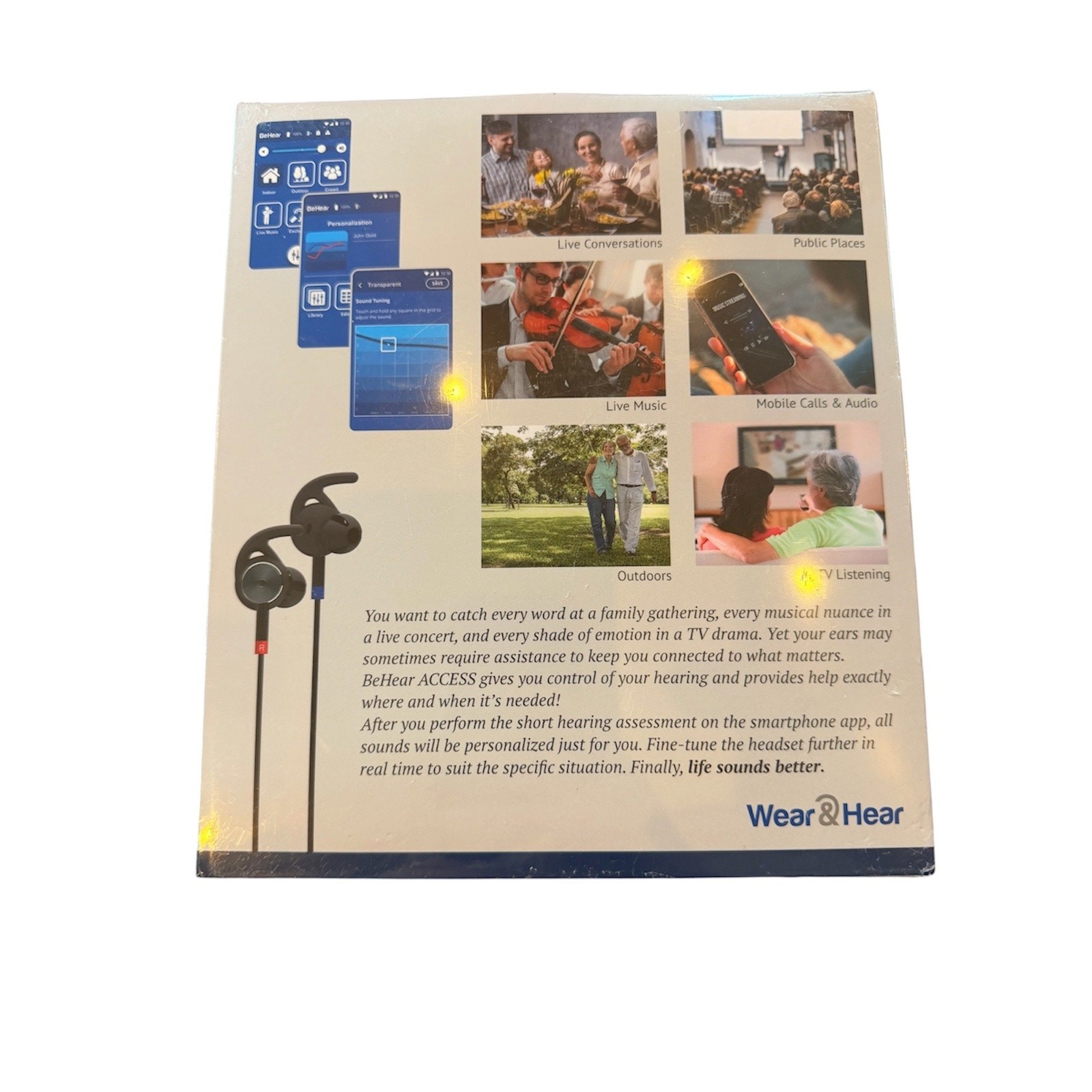 BeHear ACCESS Personalized Hearing Amplifier – New In Box