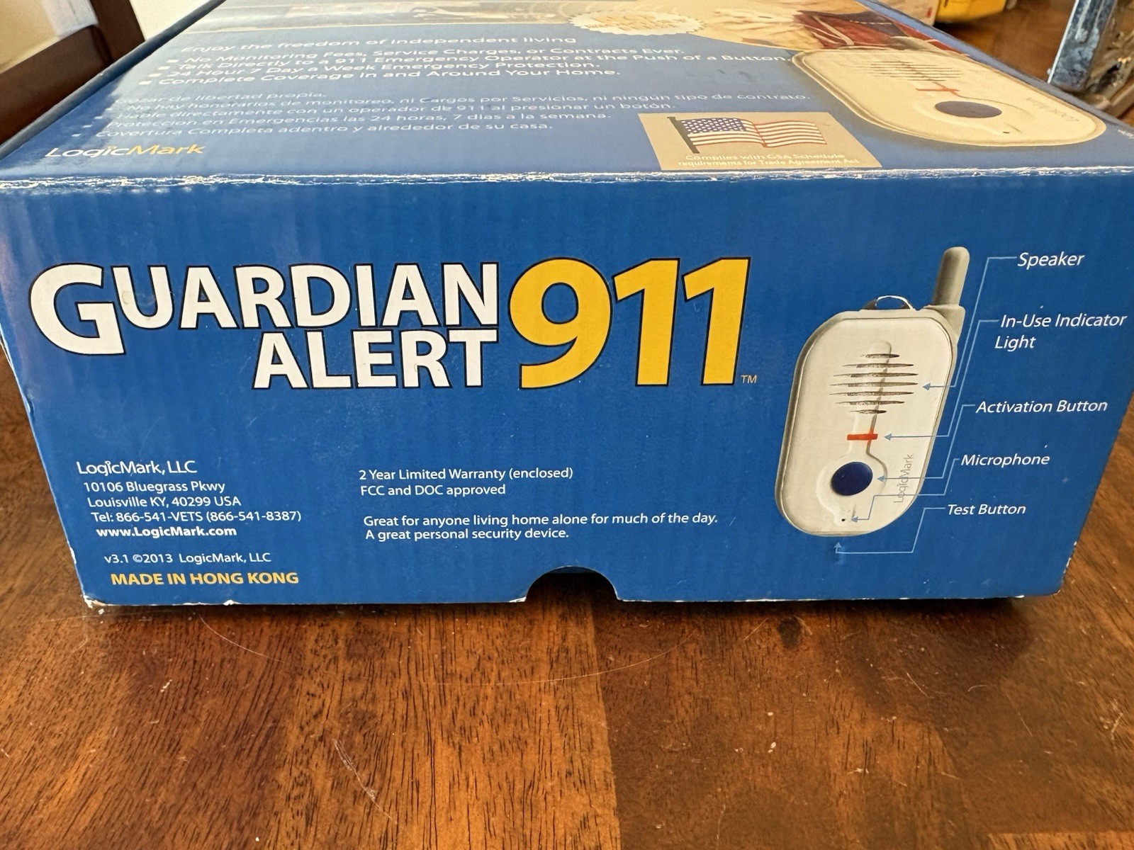 Guardian Alert 911 Model 30511 Medical Emergency