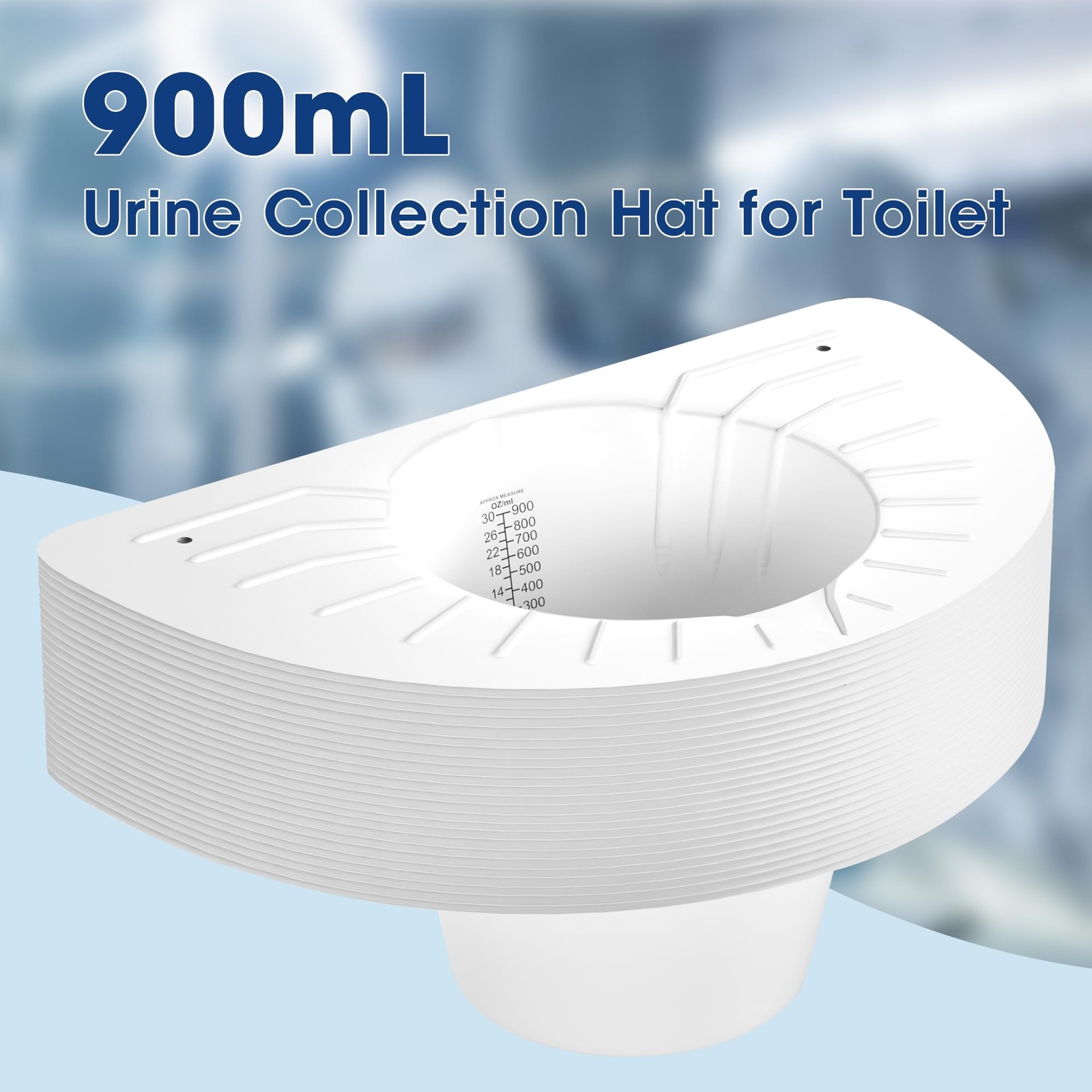 BeHerk Urine Hats for Toilets, Specimen Collection Pan, Universal Toilet Hats to