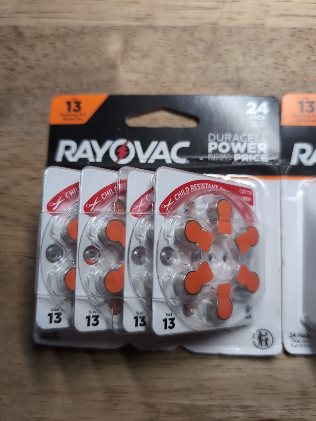 Rayovac Hearing Aid Batteries 2-24 Pack Size 13-Expiration Date Oct 2028 NIB 48