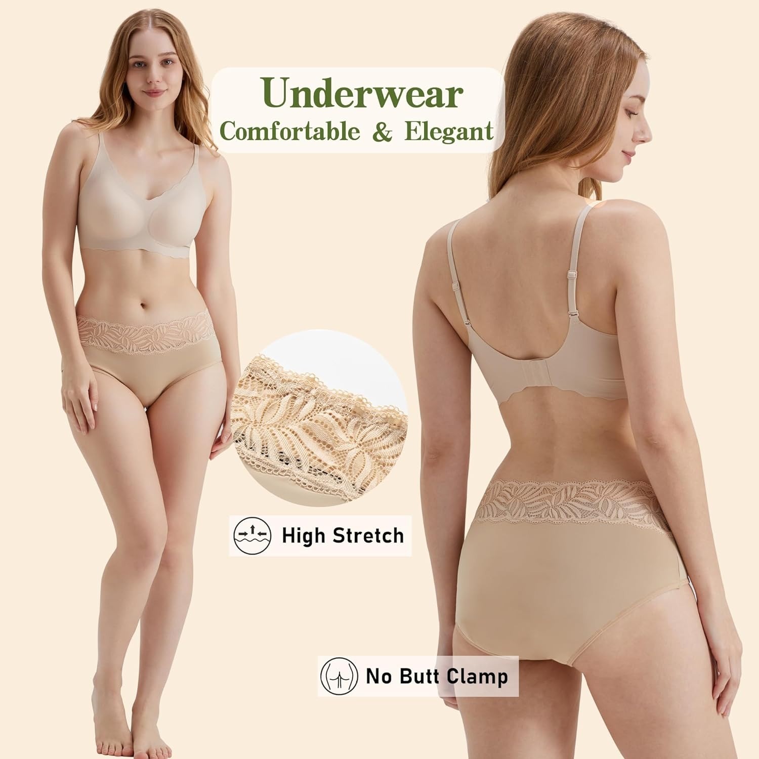2 Pack XL Washable Incontinence Panties Leak Proof Lace Underwear 100ml Black