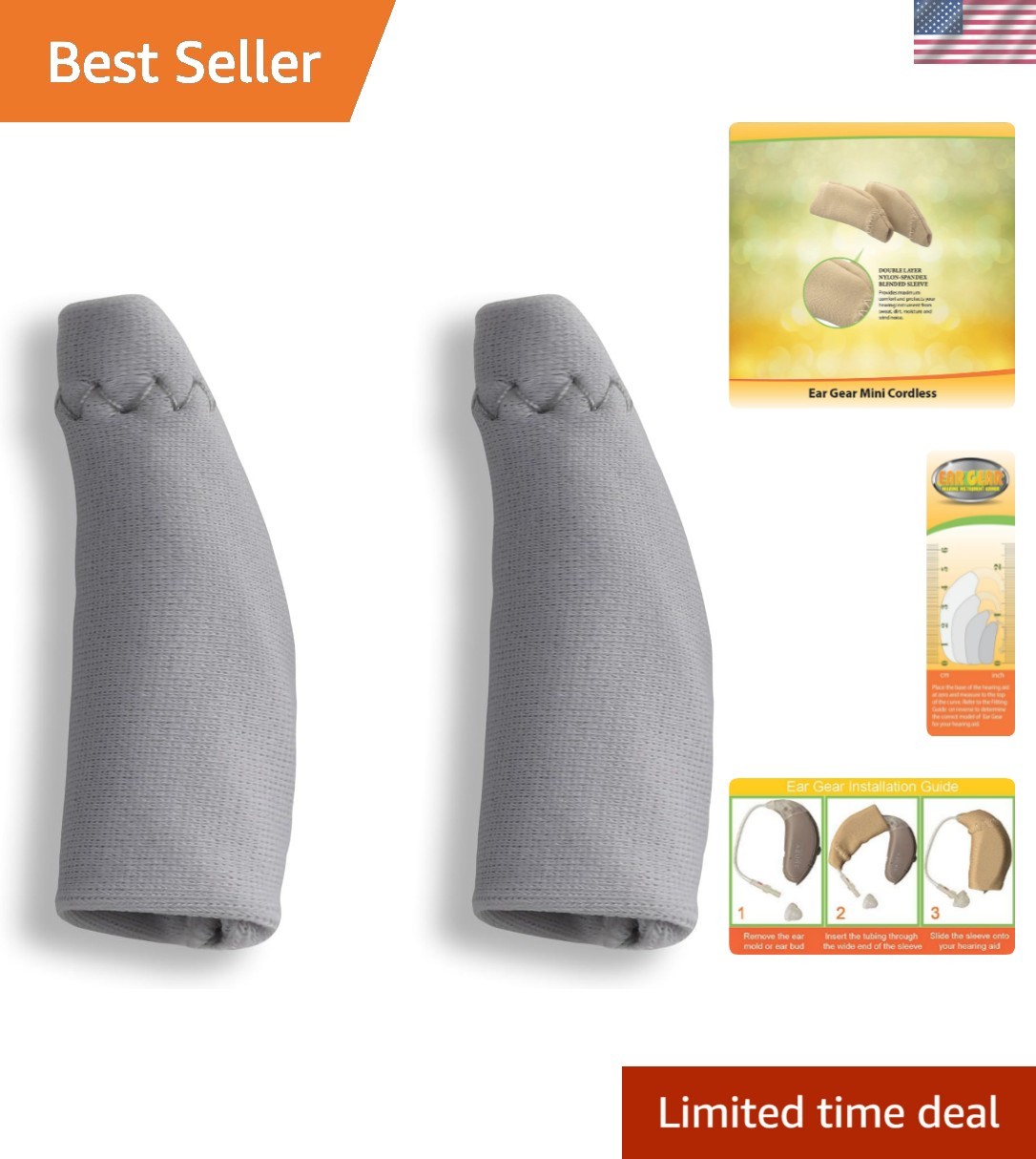 Mini Cordless Hearing Aid Protector – Fits 1″ to 1.25″ Hearing Instruments