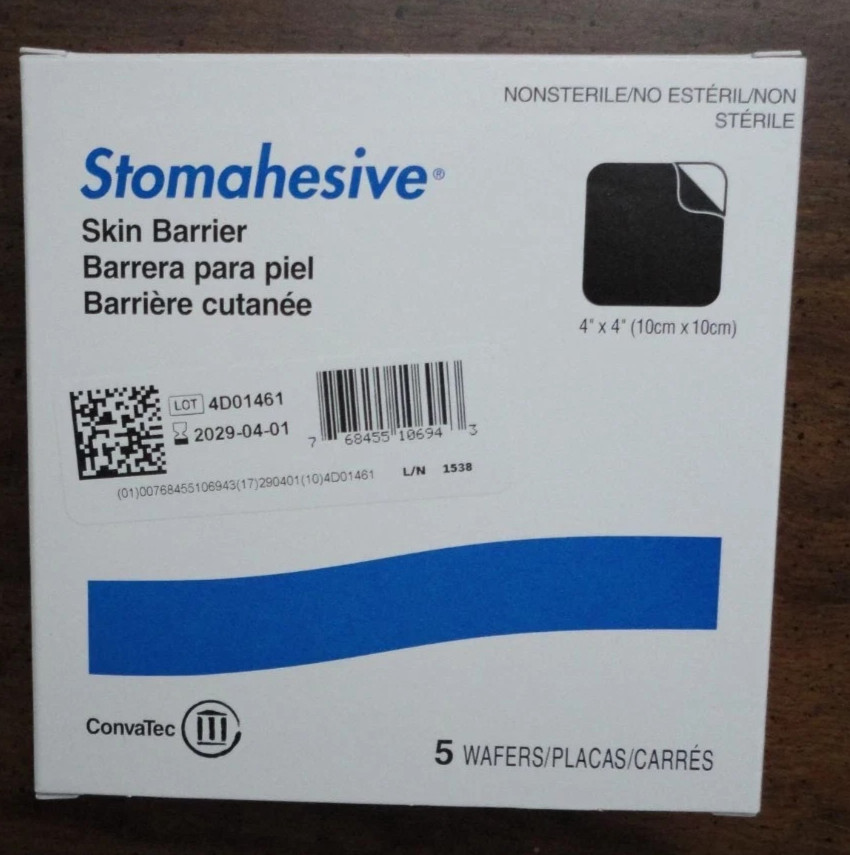 *2 Boxes* Convatec 21712 Stomahesive 4″X4″ Wafer Skin Barrier 5/BX Exp 2030