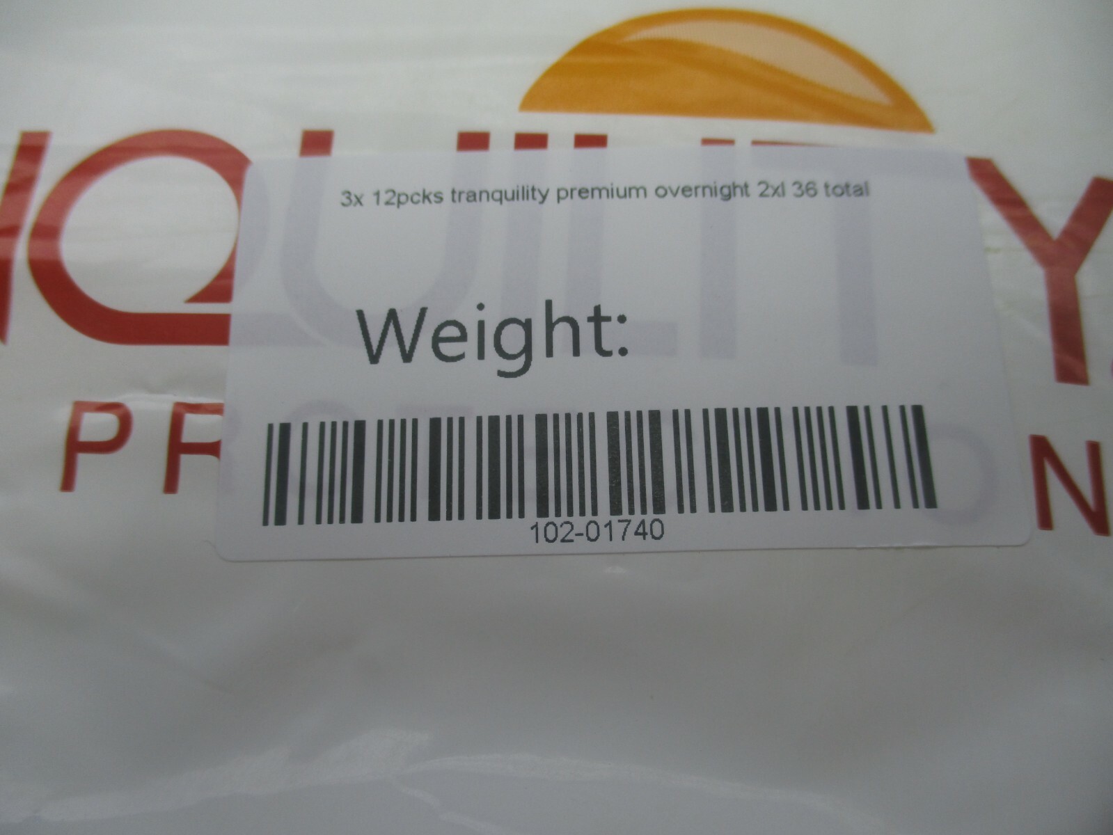 Tranquility Premium Overnight Underwear, 2X-LARGE, XXL, 2XL, 2118 – Pack of 12