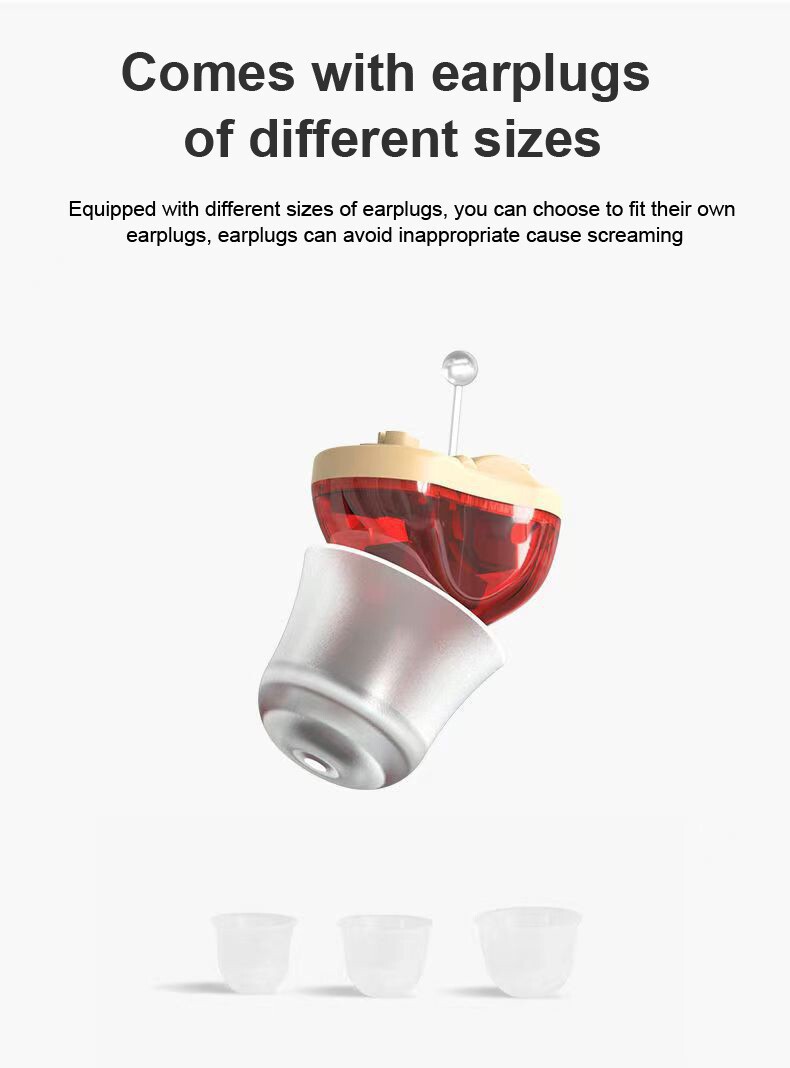 Hearing Aids Digital Small Invisible In Ear Sound Voice Amplifier Enhancer+