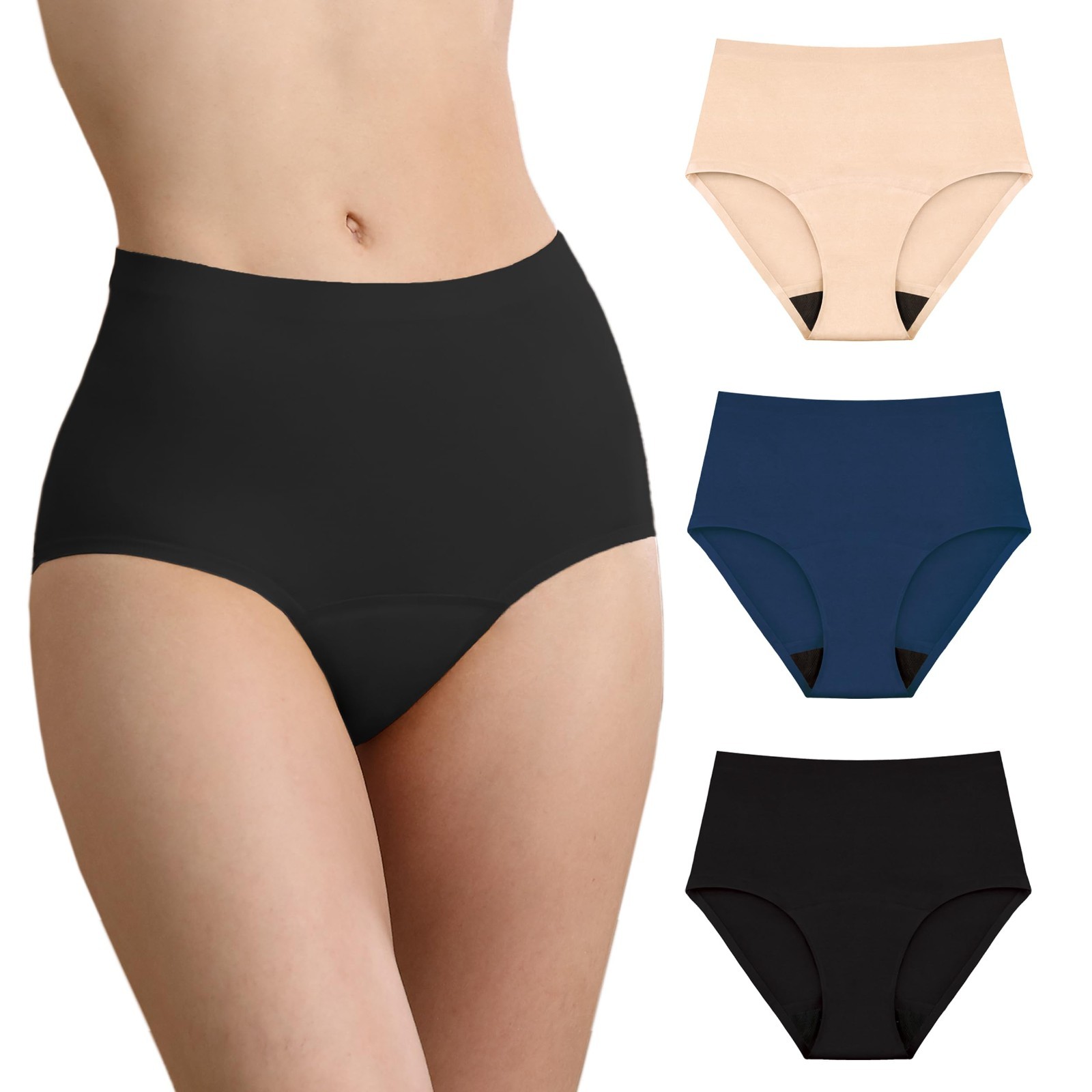 IRISMORII Washable Incontinence LeakProof Underwear Womens Absorbent Panties 2XL