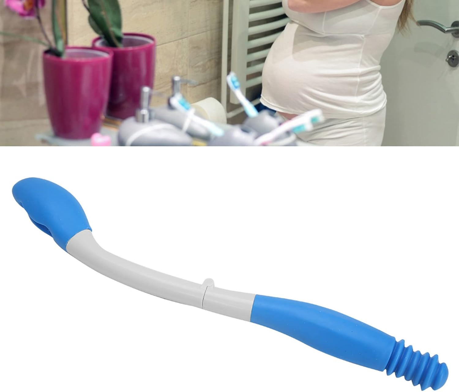 Toilet Aid Wiper, Toilet Tissue Aids Long Handle Reach Comfort Bottom Wiper Self
