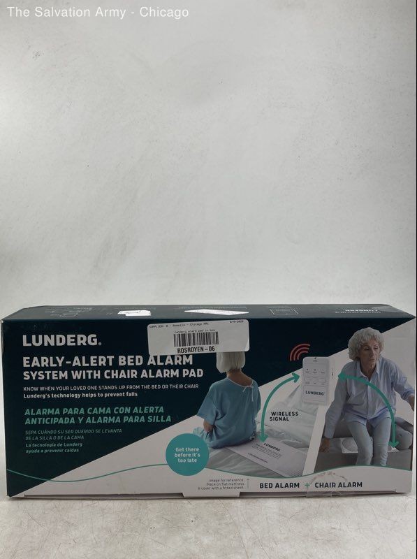 Lunderg Early-Alert Bed Alarm System Wireless Bed Sensor With Chair Pad