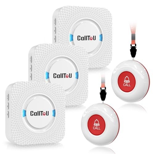 Wireless Caregiver Pager Call Button Call Bell Medical Alert System for Senio…