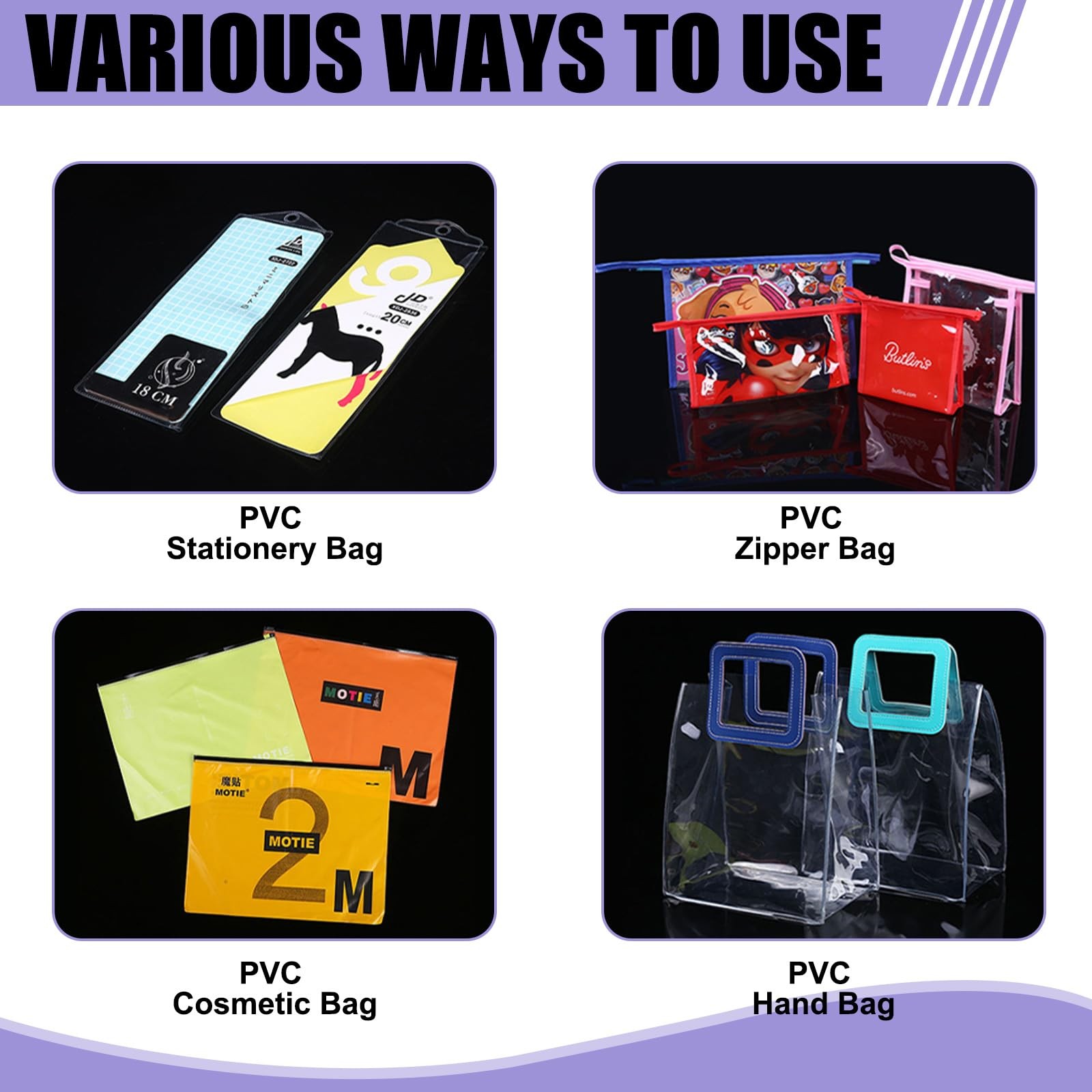 Handicap Placard Holder Transparent PVC Parking Permit Protective Cover with Han