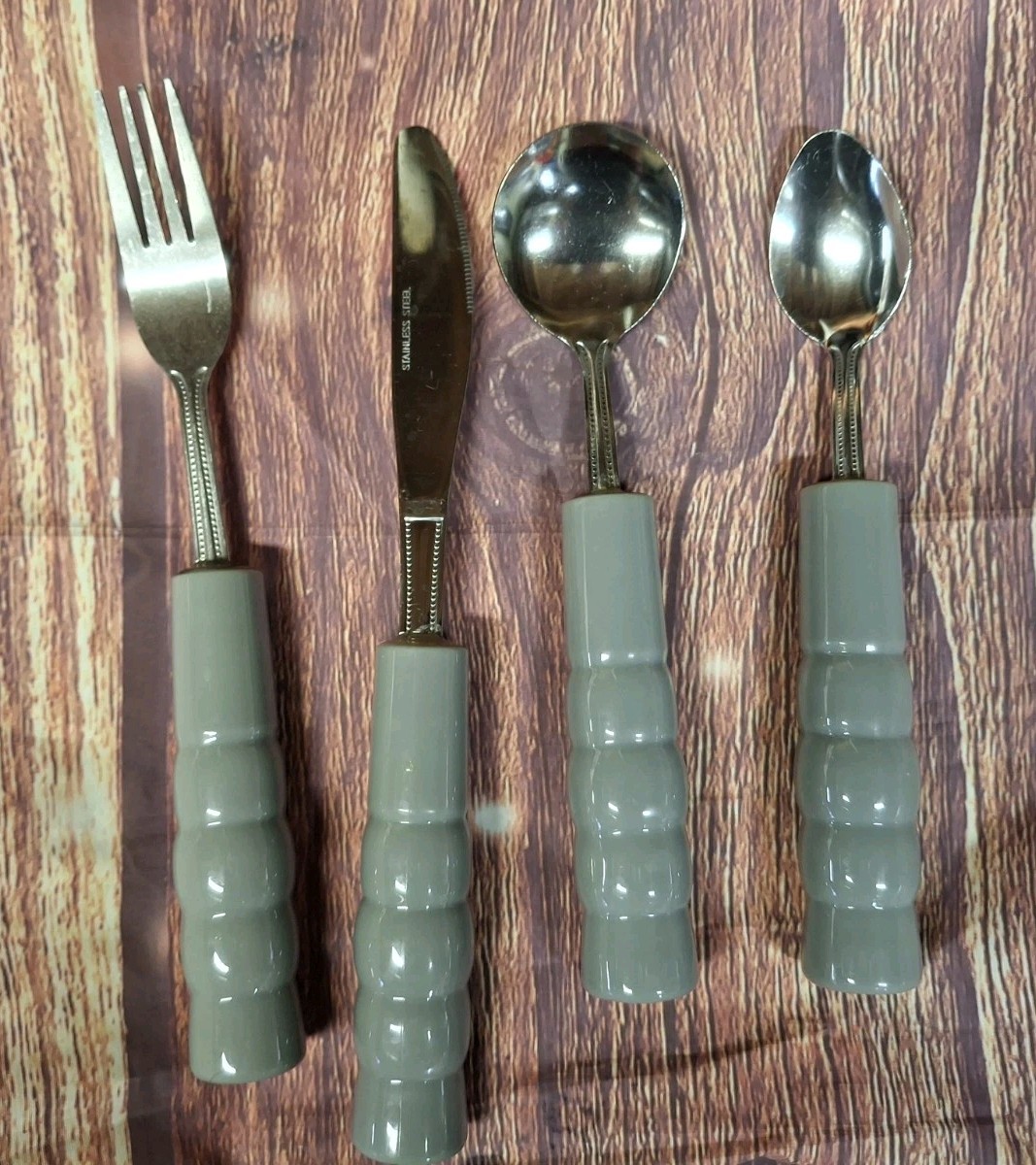 4 Pc. Set Of Weighted Adaptive Silverware Utensils for Hand Tremors Parkinson’s