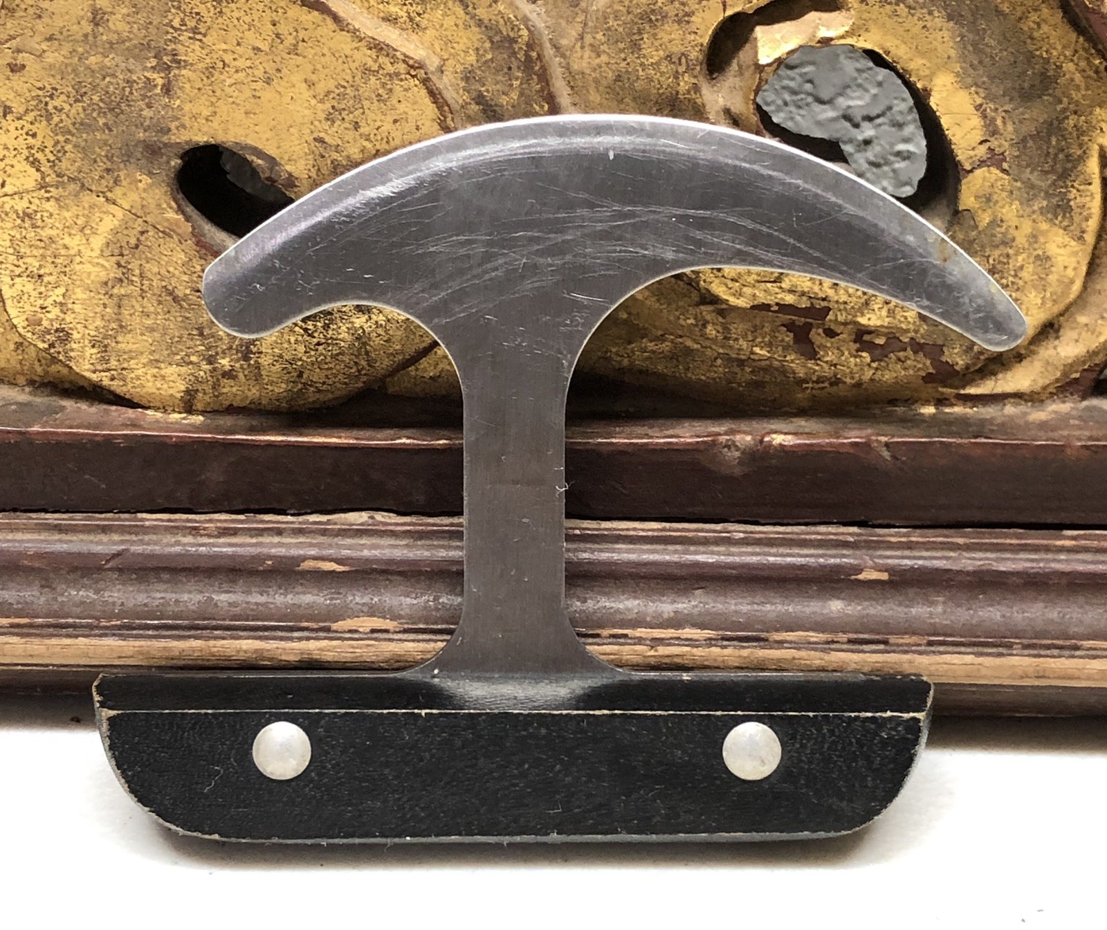 Rocking T Knife Vintage Wood Handle