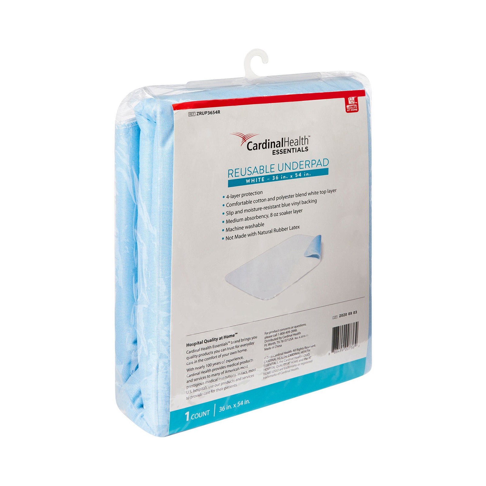 3 ReliaMed Reusable Washable Bed Pads Incontinence Underpads 36X54″ ZRUP3654R
