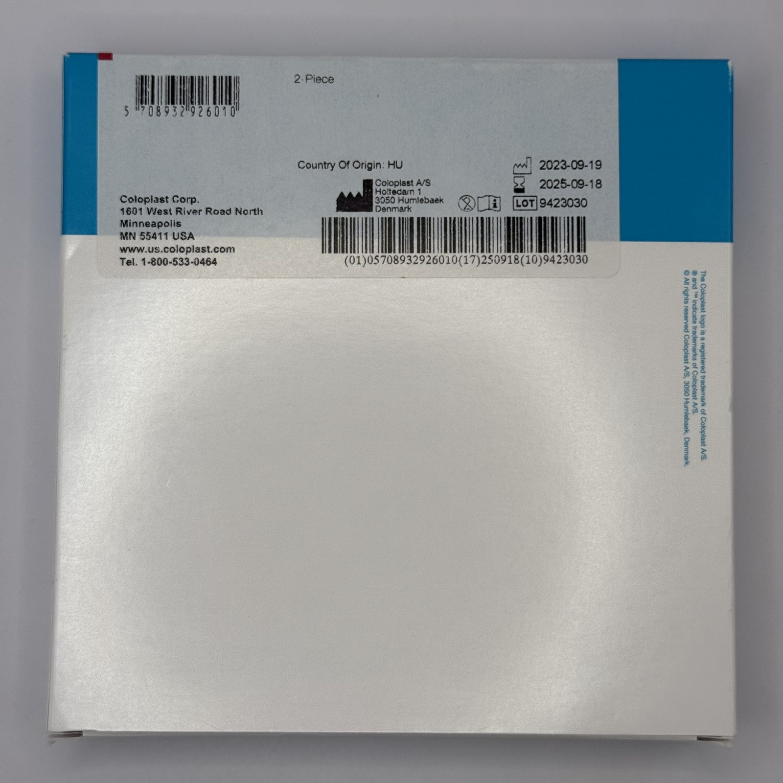 Coloplast 10466 SenSura Mio Flex Ostomy Skin Barrier 50mm 1-1/8” Stoma Box of 5